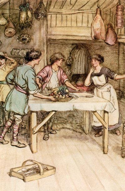 Illustration zu J. M. Barries Der bewundernswerte Crichton von Hugh Thomson