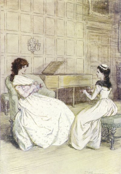 Illustration für Mr. Gilfils Liebesgeschichte von George Eliot von Hugh Thomson