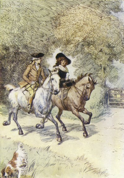 Illustration für Mr. Gilfils Liebesgeschichte von George Eliot von Hugh Thomson