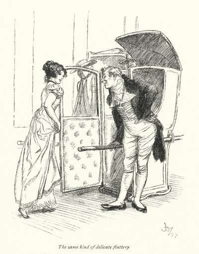 Illustration für Northanger Abbey von Jane Austen von Hugh Thomson