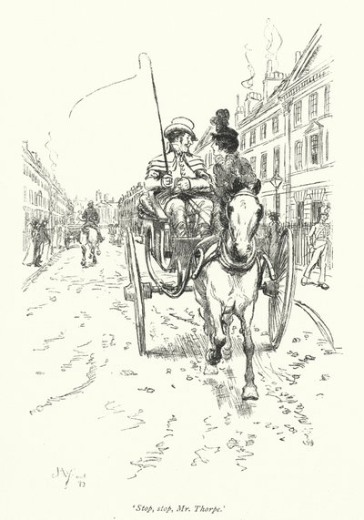 Illustration für Northanger Abbey von Jane Austen von Hugh Thomson