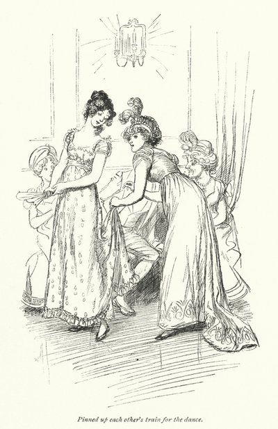 Illustration für Northanger Abbey von Jane Austen von Hugh Thomson