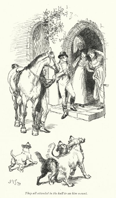 Illustration für Northanger Abbey von Jane Austen von Hugh Thomson