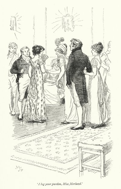 Illustration für Northanger Abbey von Jane Austen von Hugh Thomson