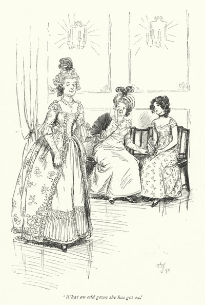 Illustration für Northanger Abbey von Jane Austen von Hugh Thomson