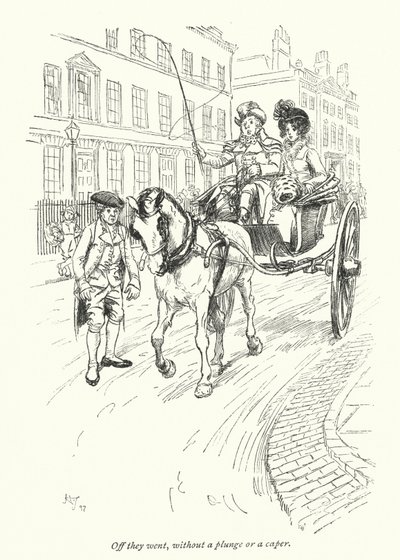 Illustration für Northanger Abbey von Jane Austen von Hugh Thomson