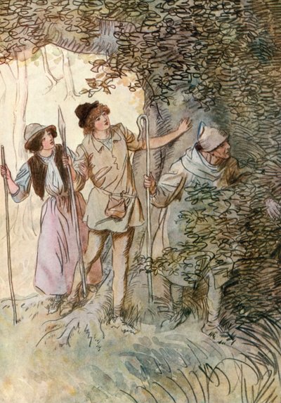 Illustration zu Shakespeares Wie es euch gefällt von Hugh Thomson