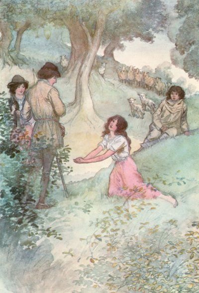 Illustration zu Shakespeares Wie es euch gefällt von Hugh Thomson