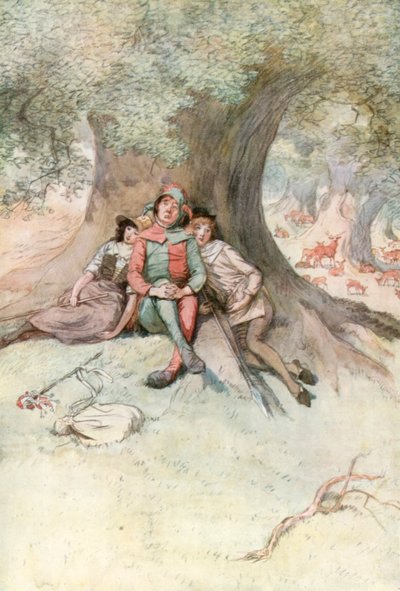 Illustration zu Shakespeares Wie es euch gefällt von Hugh Thomson