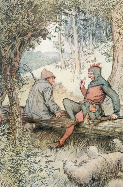Illustration zu Shakespeares Wie es euch gefällt von Hugh Thomson