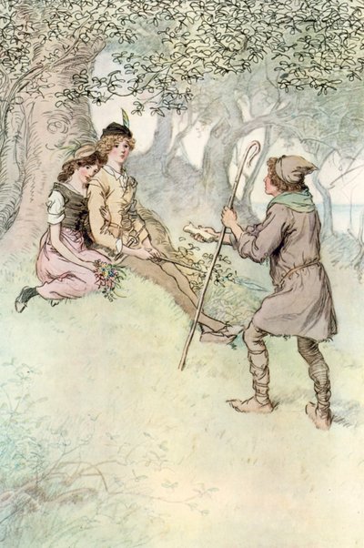 Illustration zu Shakespeares Wie es euch gefällt von Hugh Thomson