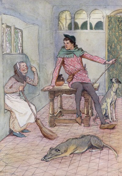 Illustration für Die lustigen Weiber von Windsor von Hugh Thomson