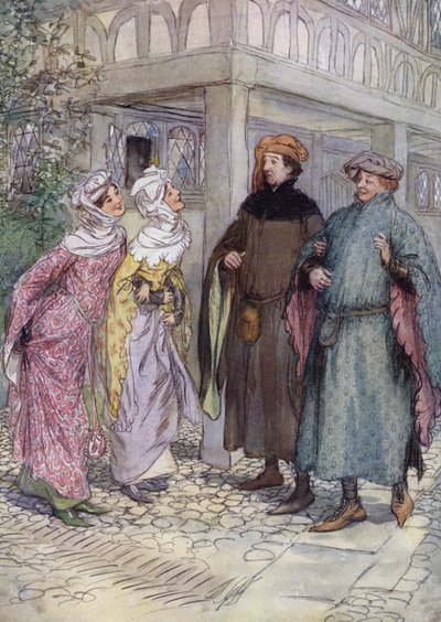 Illustration für Die lustigen Weiber von Windsor von Hugh Thomson