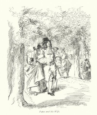 London: Pepys und seine Frau von Hugh Thomson