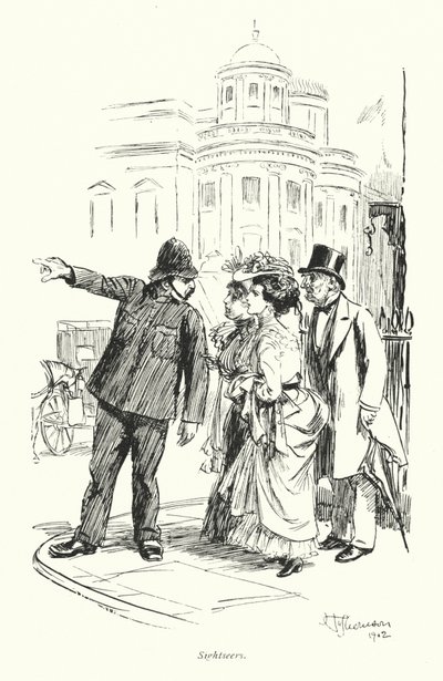 London: Touristen von Hugh Thomson