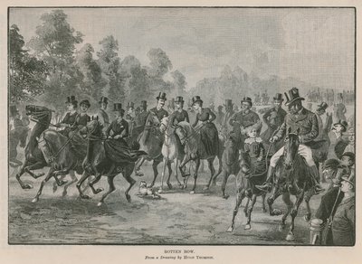 Rotten Row, Hyde Park, London von Hugh Thomson