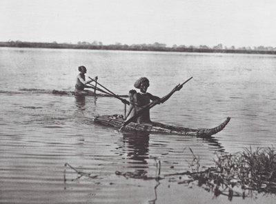 Afrika: Shilluk-Flöße von Hugo Adolf Bernatzik