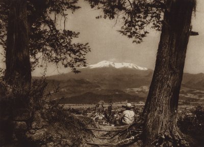 Mexiko: Amecameca mit Iztaccihuatl von Hugo Brehme