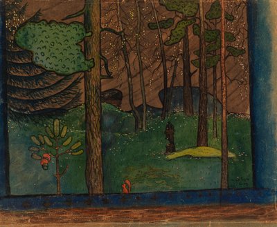 Herbst im Wald von Hugo Simberg