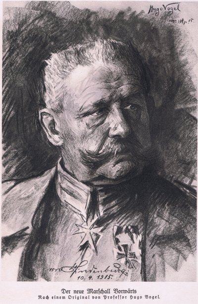 Hindenburg, aus Hindenburg, veröffentlicht von Daterlandijrcher Derlag & H. Weller Berlin, 1928 von Hugo Vogel