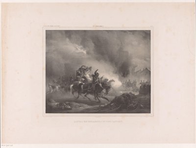 Angreifende Soldaten zu Pferd von Huib van Hove Bz