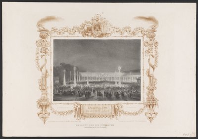 Abendfest für die Studenten, 1836 von Huib van Hove Bz