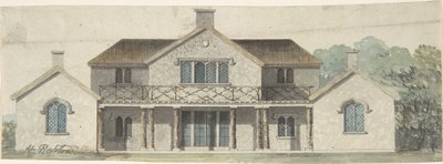 Entwurf für ein Cottage Ornée im Tudoresken Stil von Humphry Repton