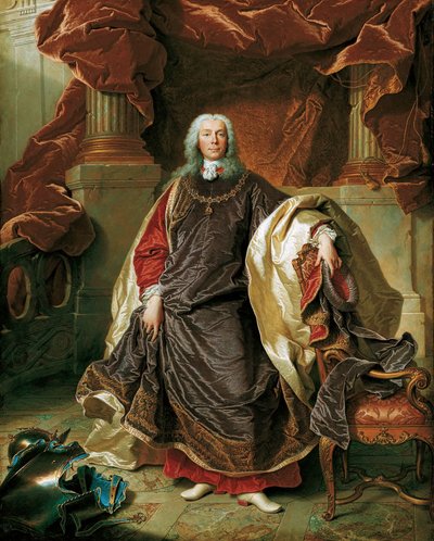 Porträt von Prinz Joseph Wenzel I. von Liechtenstein 1696-1772, 1740 von Hyacinthe François Honoré Rigaud
