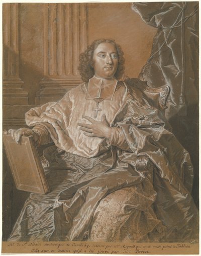 Monsignore Charles de Saint-Albin, Erzbischof von Cambrai von Hyacinthe Rigaud
