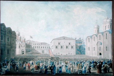 Der große Empfang von Alexander I. (1777-1825) im Kreml am 15. August 1816 von I.A. Lavrov