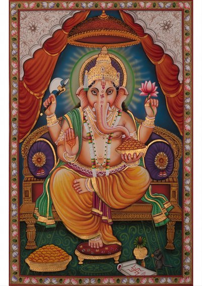 Thronender Lord Ganesha von IMAGINEERS STUDIO