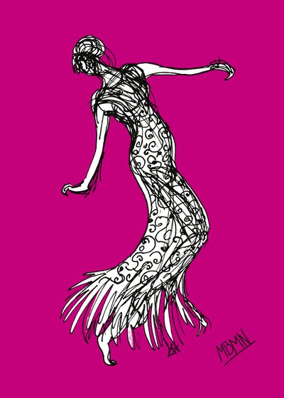 Anmutiger Magenta-Tanz von Ida Publishing