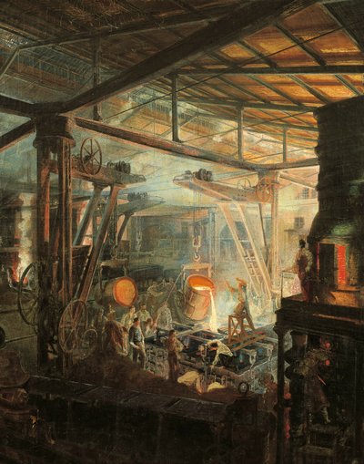 Frankreich, Die Gießerei (um 1864) von Ignace Francois Bonhomme
