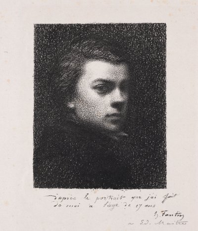 Der Künstler mit 17 Jahren, 1892 von Ignace Henri Jean Fantin Latour