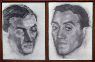 Porträt von Ramon Perez de Ayala (1888–1962) Schriftsteller und Journalist – Zeichnung – Generation von 1914 von Ignacio Zuloaga