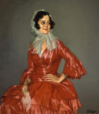 Angustias de Rojo von Ignacio Zuloaga y Zabaleta