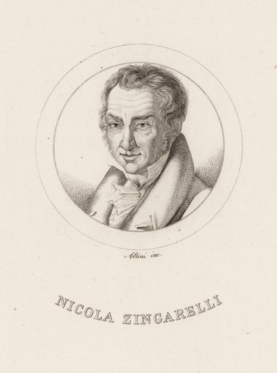 Porträt des Komponisten Nicola Antonio Zingarelli 1752-1837 von Ignazio Altini