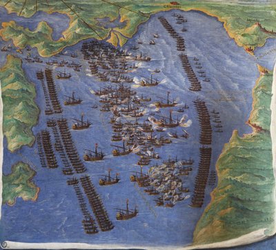 Schlacht von Lepanto, 1571 von Ignazio Danti