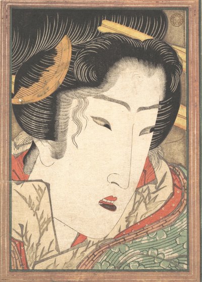Abgelehnte Geisha aus Leidenschaften, die durch Frühlingsschnee abgekühlt wurden, 1824 von Ikeda Eisen