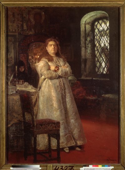 Die Regentin Sophie (Sofia Alexeievna Romanova) von Ilya Efimovich Repin