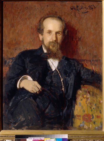 Porträt des Künstlers Pavel Petrovich Chistyakov (1832-1919) von Ilya Efimovich Repin