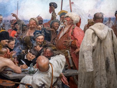 Die Saporoger Kosaken schreiben einen Brief an den Sultan der Türkei von Ilya Efimovich Repin