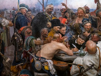 Die Saporoger Kosaken schreiben einen Brief an den Sultan der Türkei von Ilya Efimovich Repin