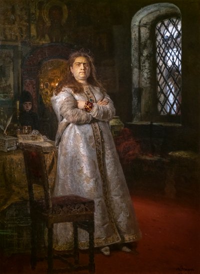 Zarewna Sofia Alexejewna im Nowodewitschi-Kloster von Ilya Efimovich Repin