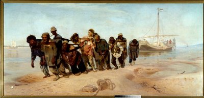 Die Wolgaschlepper von Ilya Efimovich Repin