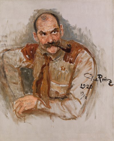 Porträt des Künstlers Akseli Gallen-Kallela 1865-1931, 1920 von Ilya Efimovich Repin