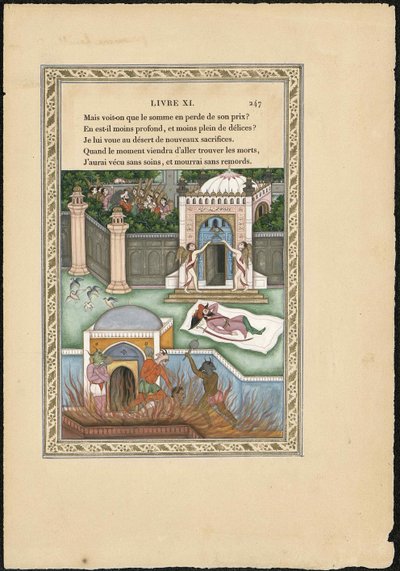 Der Traum des Moguls, 1837-1839 von Imam Bakhsh Lahori