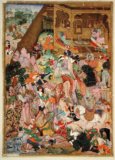 Harivasma, Der Palast des Bären, ca. 1586 von Indian School
