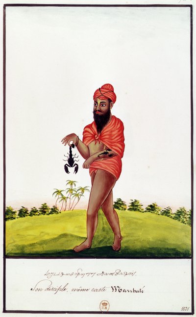Verkäufer von Heilmitteln gegen Skorpionstiche, 1831 von Indian School