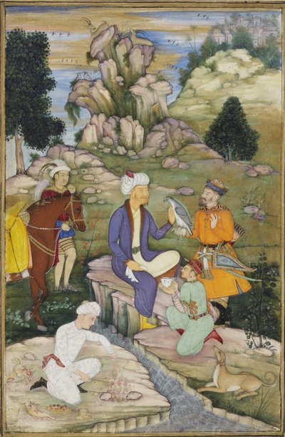 Picknick während einer Jagd, ca. 1615 von Indian School